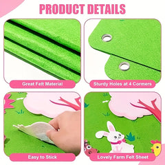 Farm Animal Felt Storyboard Set - Preschool Farmhouse Theme
