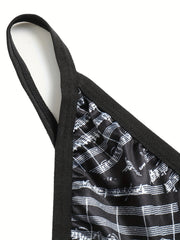 Plus Geo Print Bralette & Panty Set