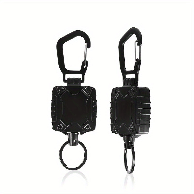 Retractable ID Card Holder Keychain for Outdoor Activities