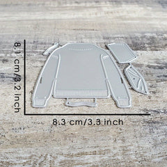 1pc Sweatshirt Clothing Metal Cutting Dies Scrapbooking Stencil Die Cuts