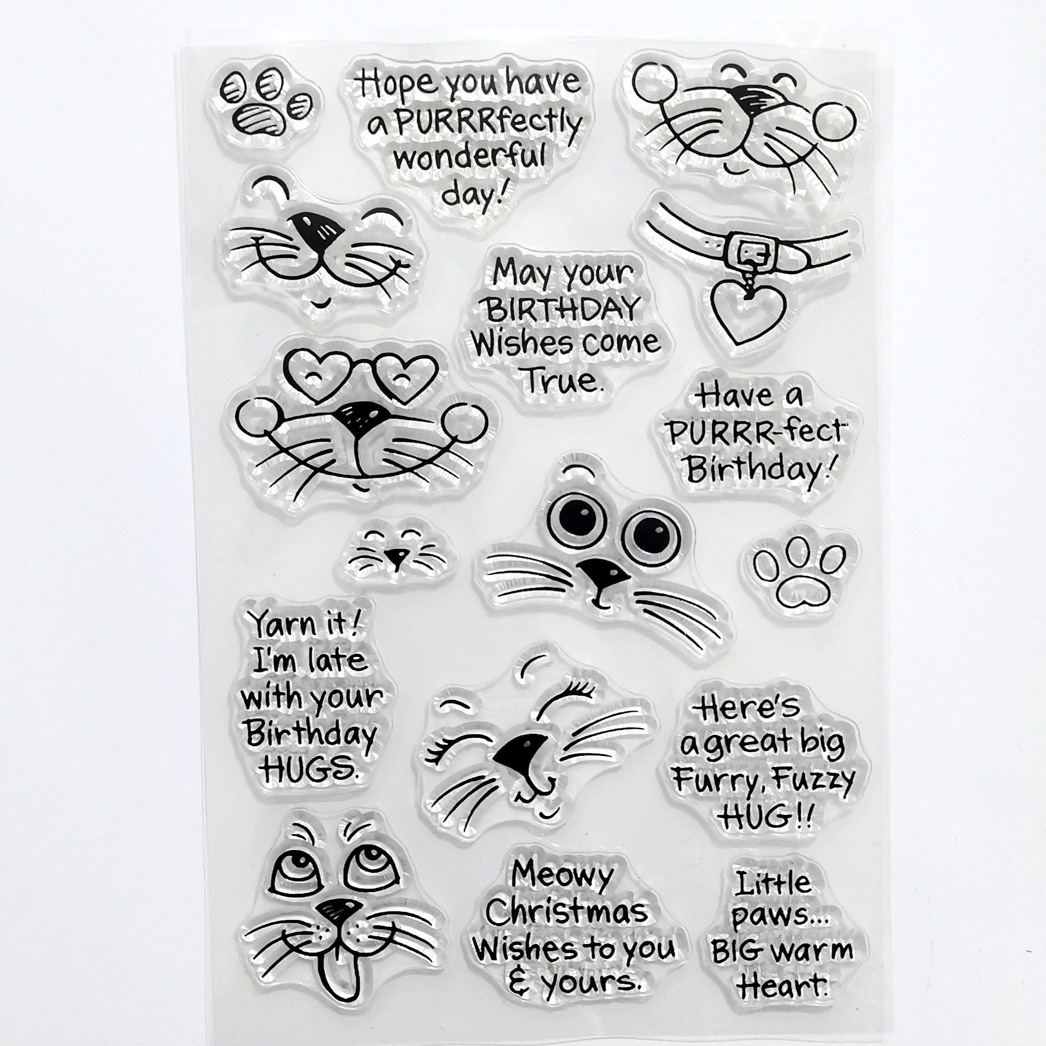 Cat Vocabulary Cartoon DIY Painting Stamp