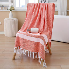 Cotton Oversized Beach Towel Quick Drying Absorbent Travel Bath Towel
