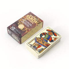 Spanish Tarot Deck with Red Sun Patterns