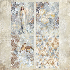 24pcs A6 Bird Flower Girl Angel Paper Album Scrapbook DIY Gift Packaging