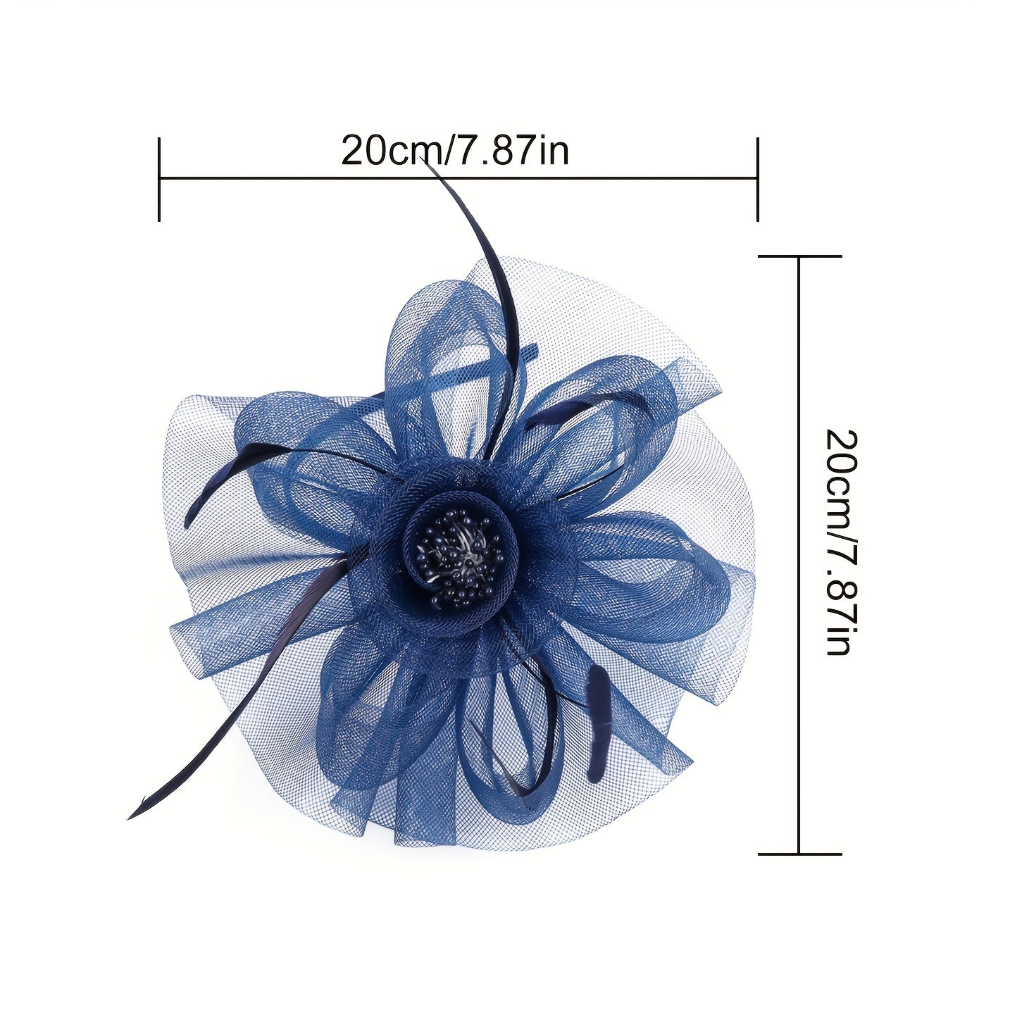 Womens Tea Party Fascinators Hat Faux Feathers Flower Headband