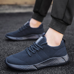 Men's Breathable Lace Up Casual Shoes Anti odor Running Sneakers