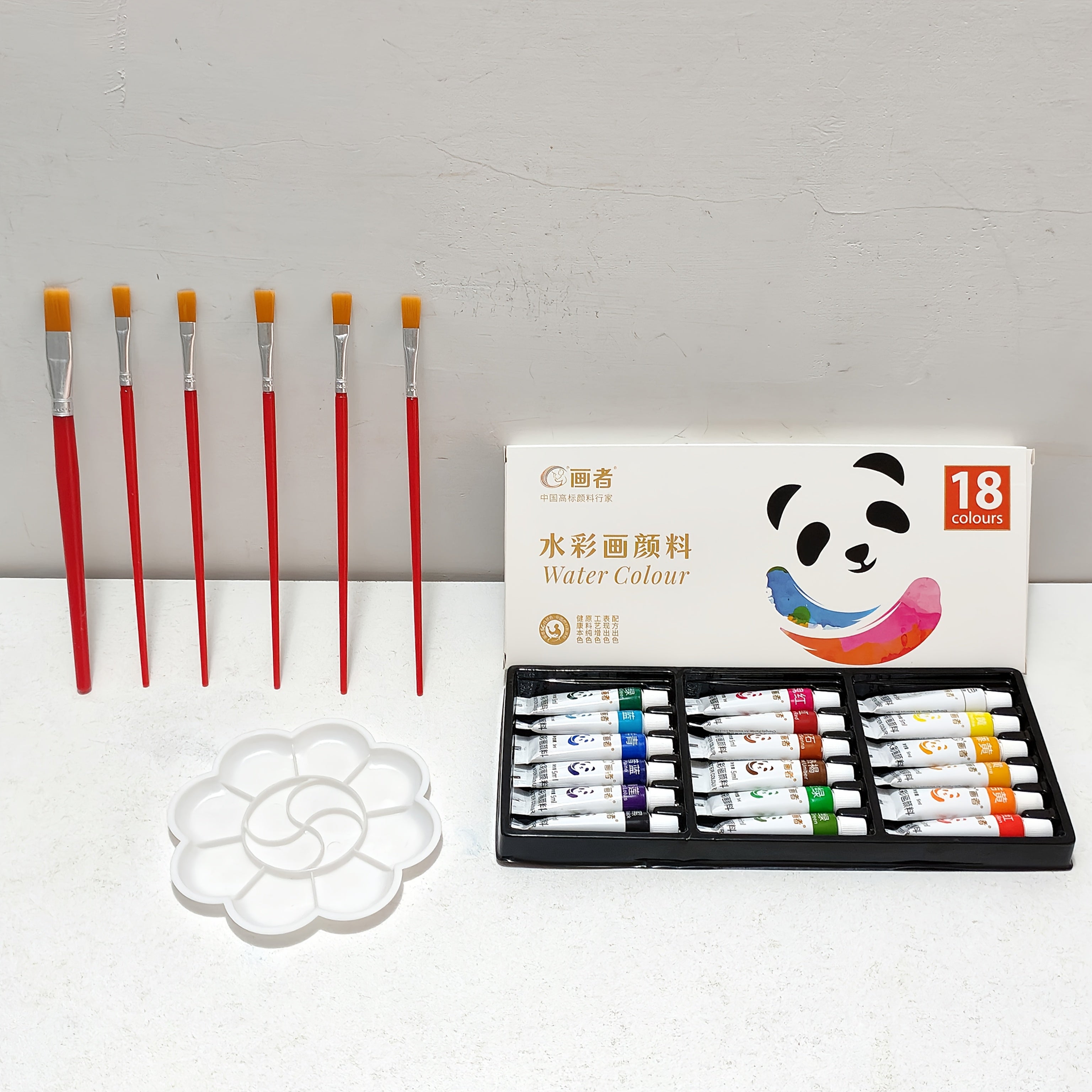 Watercolor Painting Set 24 Colors with 6 Brushes and 1 Palette