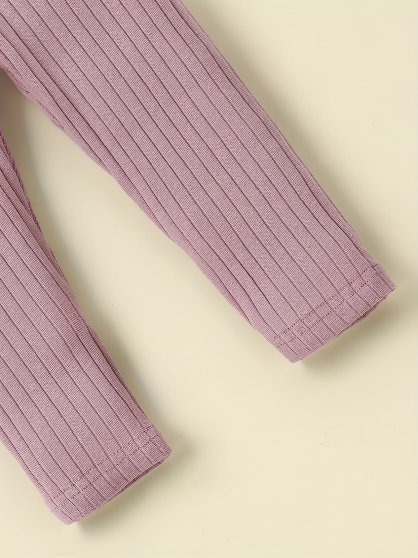 5pcs Unisex Baby Ribbed Knit Leggings