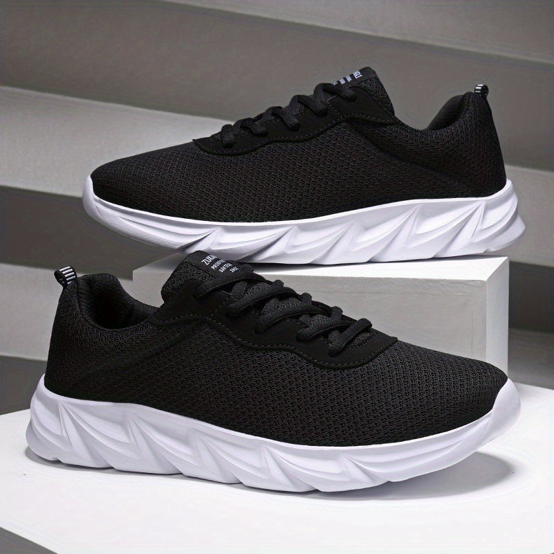 Men's Casual Lace-Up Sneakers Comfortable Walking Shoes