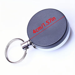 Heavy Duty Retractable Key Holder with Belt Clip Telescopic Rope Pull Key Holder