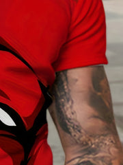 Men's Bullhead Graphic T shirt & Active Breathable Shorts Set