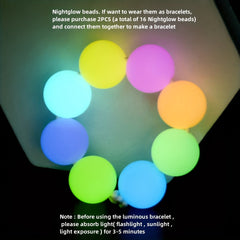 Glow in the Dark Beads Necklace Bracelet Kit for Kids and Adults