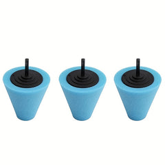 3pcs Car Hub Wheel Polishing Sponge Dead Angle Grinding Head