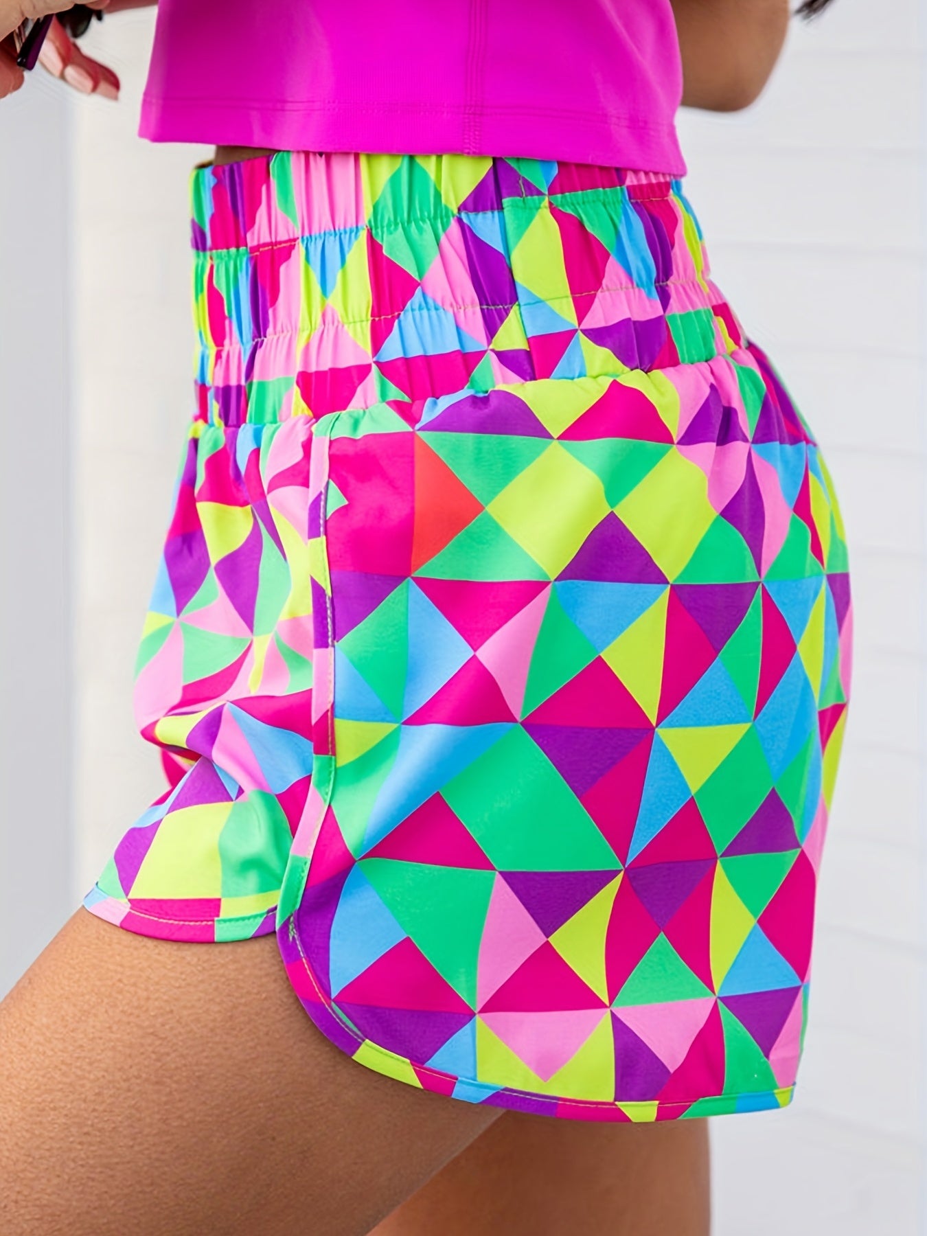 Leopard Print High Waist Shorts for Women