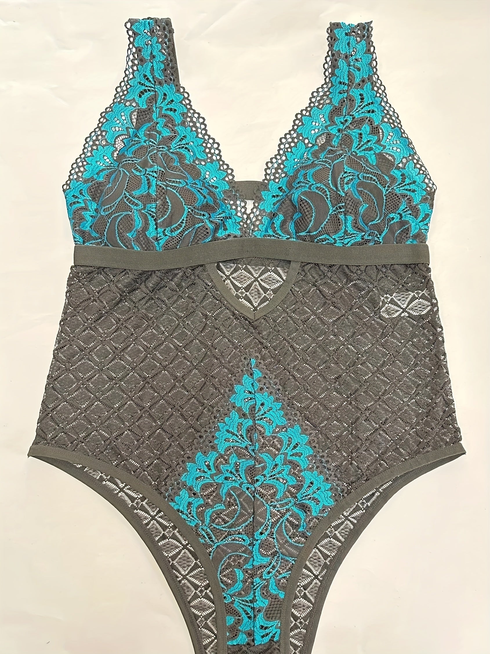 Lace Keyhole Teddy Bodysuit
