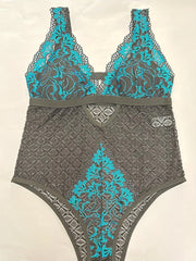 Lace Keyhole Teddy Bodysuit