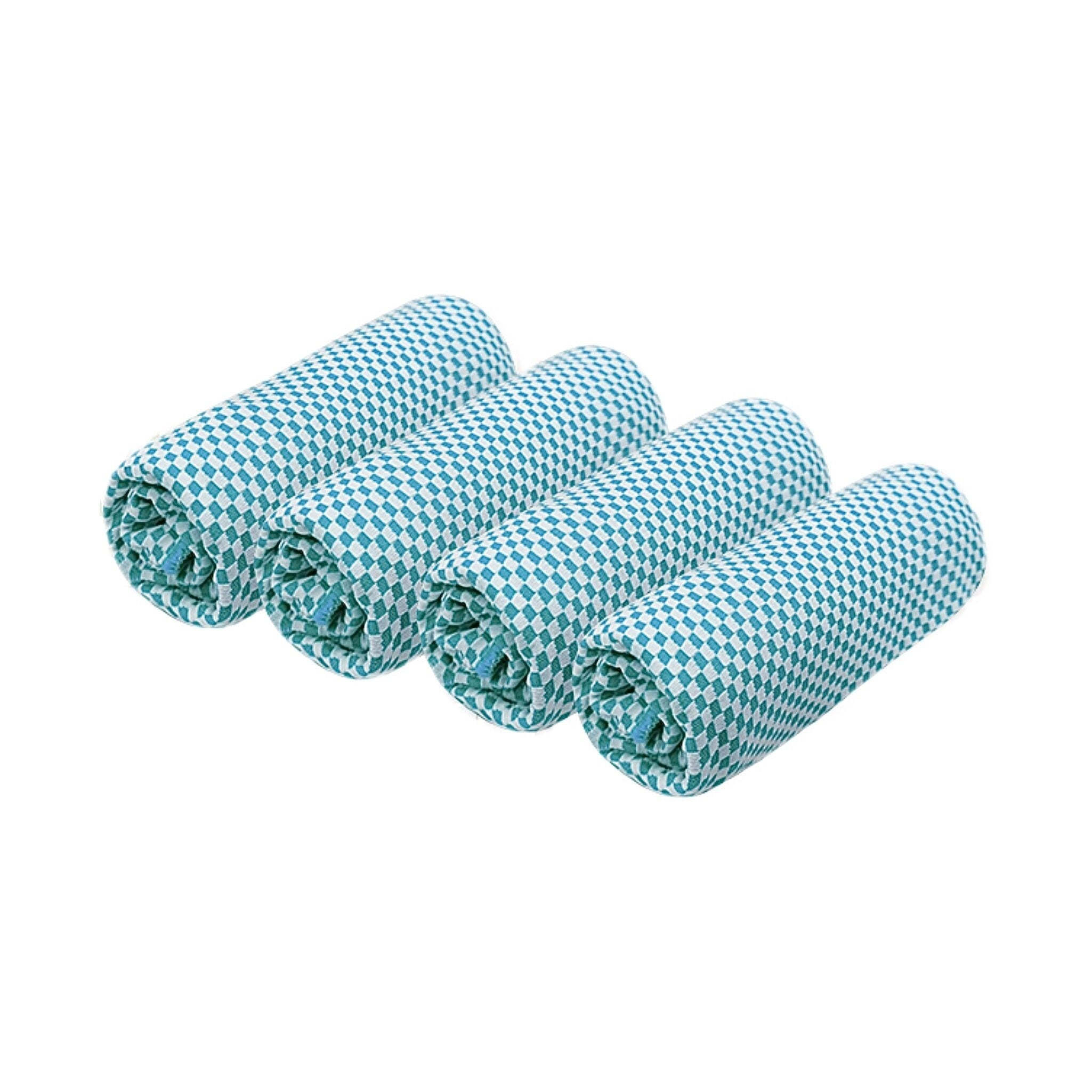 4pcs Cooling Microfiber Towels Breathable Soft Sports Towel