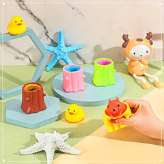 4pcs Evil Colorful Squirrel Cup Toys