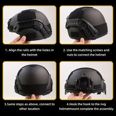 FAST Helmet Rail Mount Adapter Tactical Training Helmet Side Rail