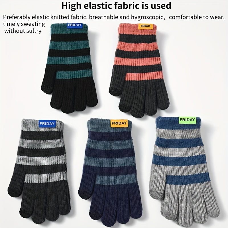 Men's Thick Fleece Winter Cycling Gloves