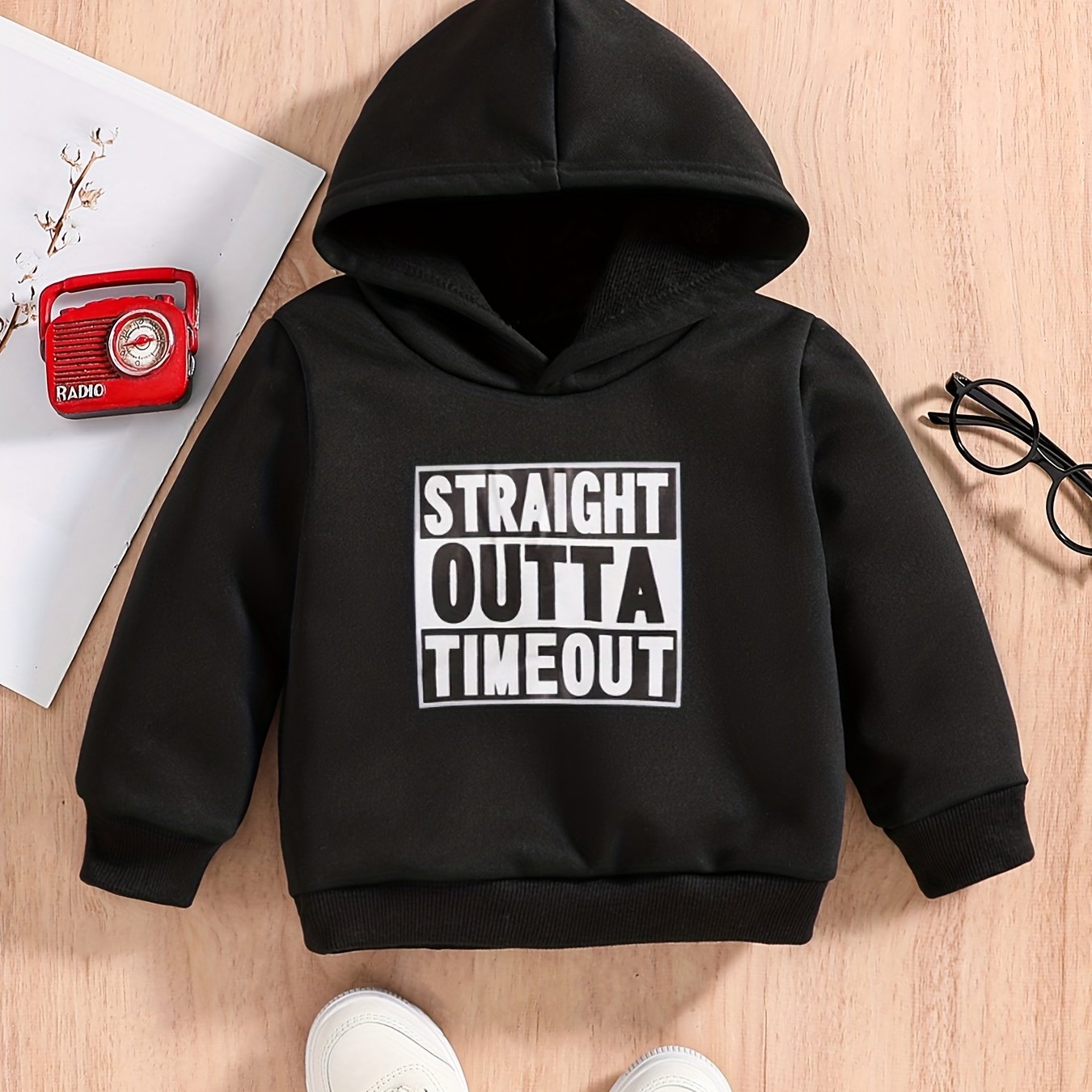 Baby Boys Sweatshirt Hoodie STRAIGHT OUTTA TIMEOUT
