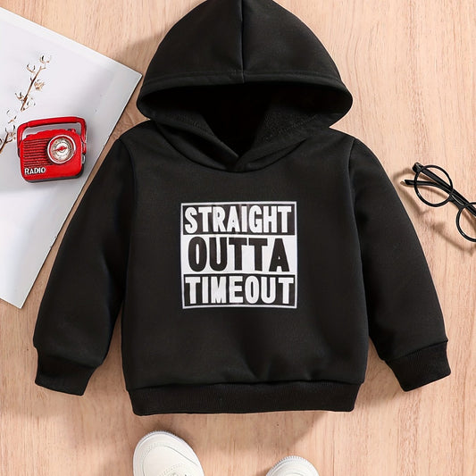 Baby Boys Sweatshirt Hoodie STRAIGHT OUTTA TIMEOUT