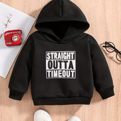 Baby Boys Sweatshirt Hoodie STRAIGHT OUTTA TIMEOUT