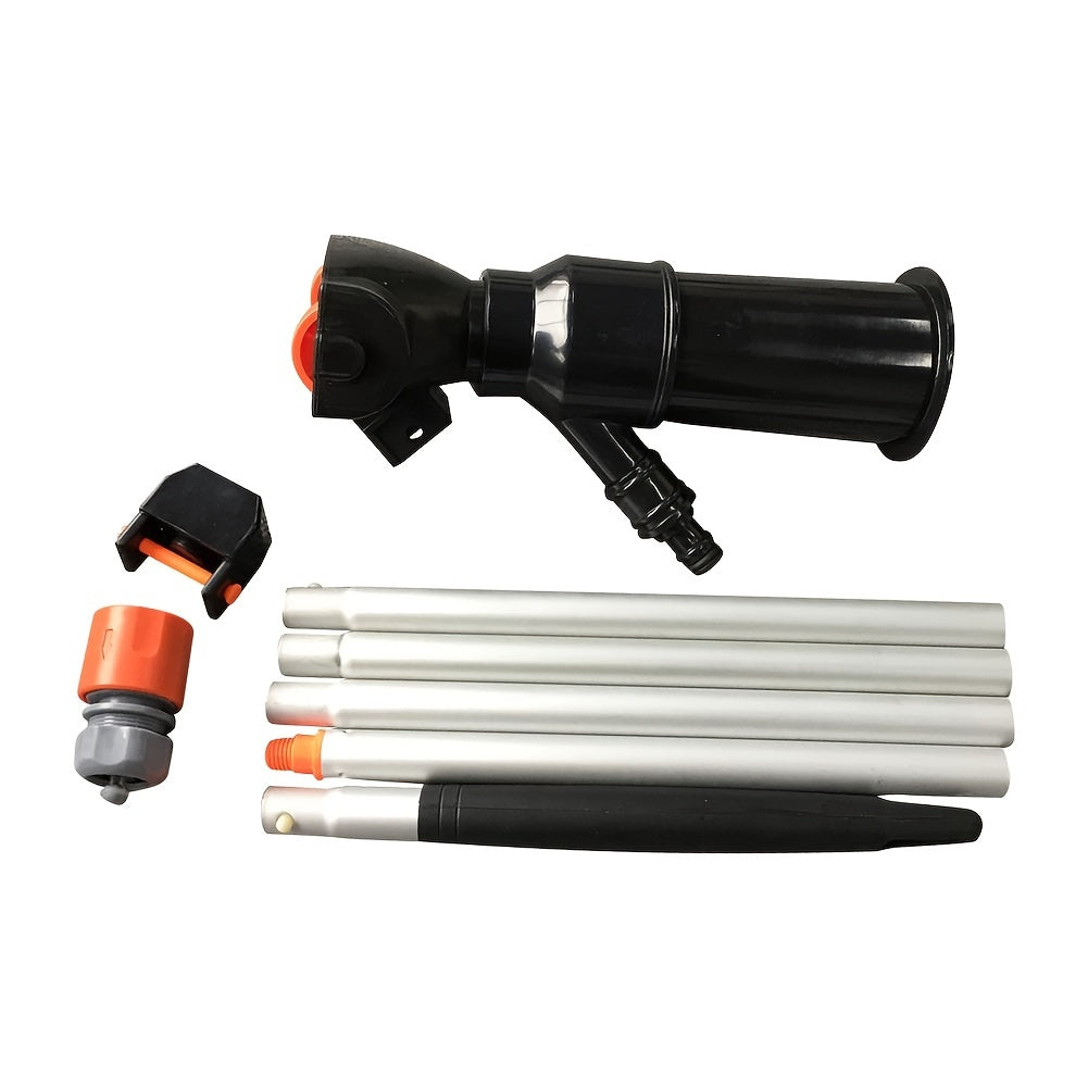 Swimming Pool Cleaning Kit Vacuum Skimmer Net & Poles