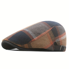 Adjustable Ear Protection Newsboy Cap for Middle aged Dad Men Women