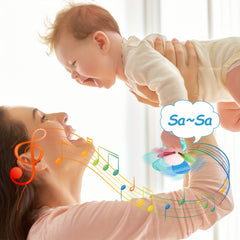 Silicone Flower Rattle Teether Grasping Toy Random Gift