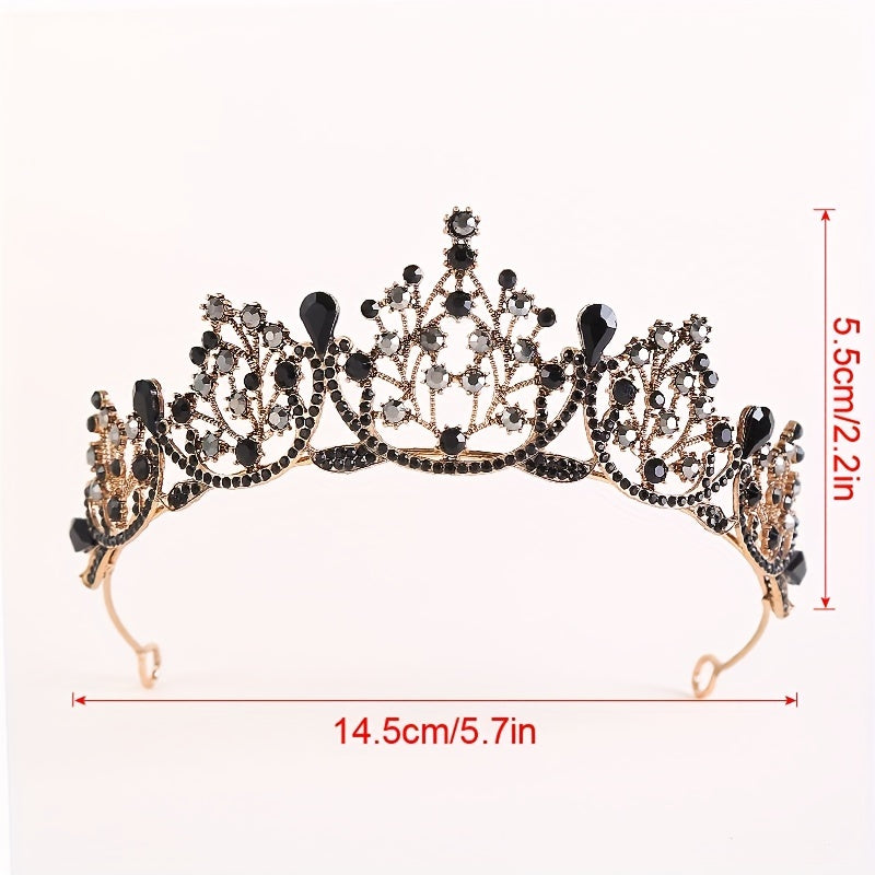 Bridal Rhinestone Crown Headband Tiara Hair Accessory