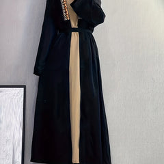 Party Abaya Robe Women's Geo Embroidered Maxi Robe