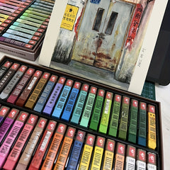 48 Colors Soft Pastels Set For Art Painting Drawing Blending