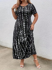 Tie Dye Maxi Dress Plus Size