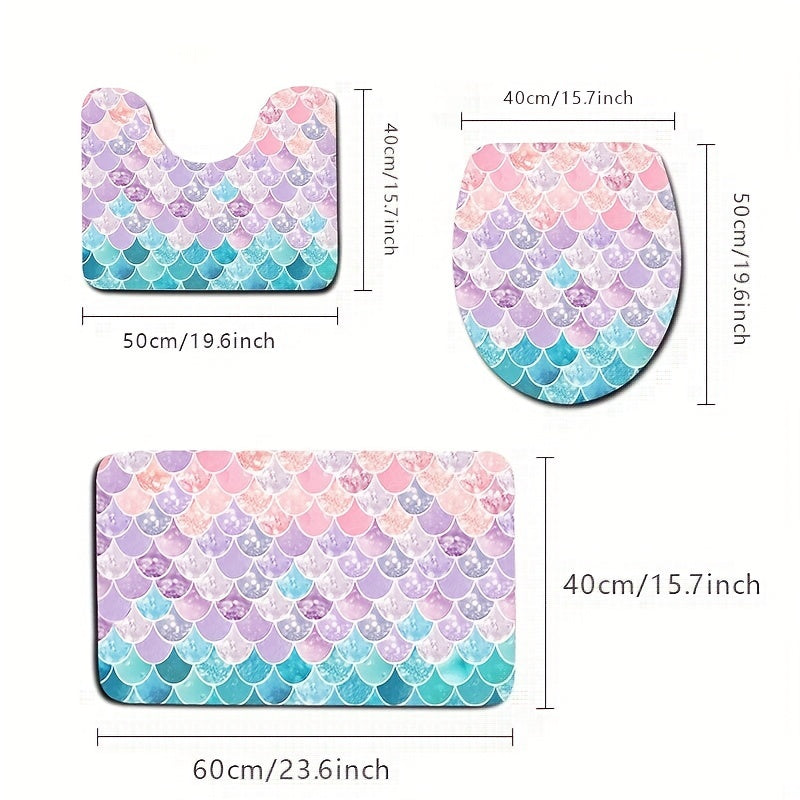Soft Shaggy Bathroom Rug Set for Cozy Experience