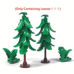 9pcs Garden Building Blocks Set DIY Leaves Twigs Grass for Farm Scene Play