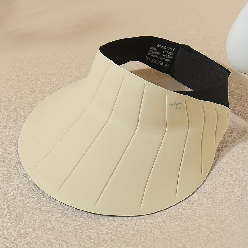 Ice Silk Visor Hat Soft UV Protection Sun Hat For Cycling Sports
