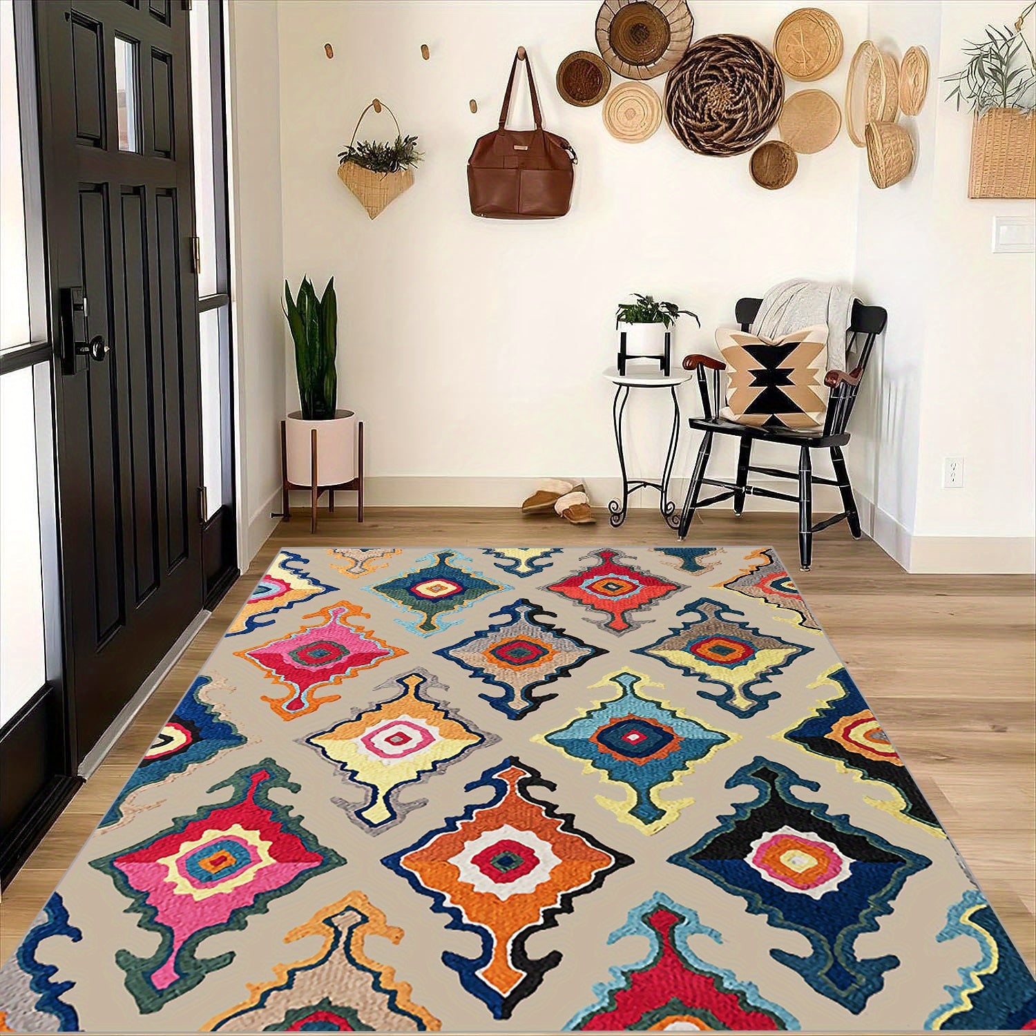 Fluffy Moroccan Carpet Floor Mat Soft Non Slip Area Rugs Living Room Bedroom