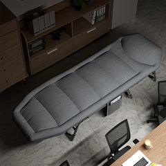 Outdoor Folding Bed With Side Pocket Office Nap Bed Single Person Nap Bed
