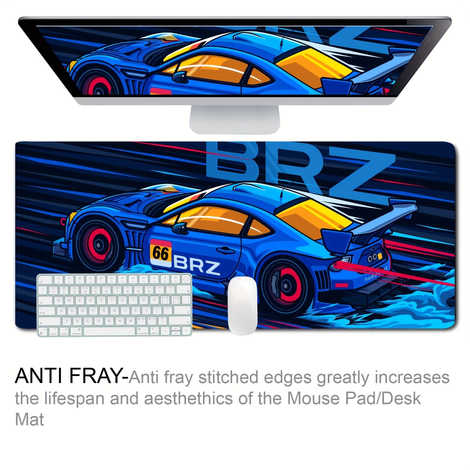 JDM Car BRZ Gaming Mousepad Non Slip Rubber Base