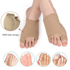 1pc Universal Split Toe Stocking Front Palm Pad Compression Toe Separator