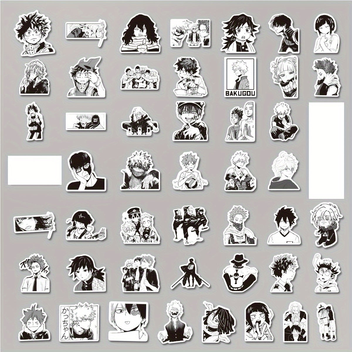 100pcs Anime Stickers Pack Waterproof Vinyl Laptop Water Bottle
