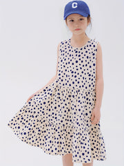 Polka Dot Princess Dress for Girls, Summer Party Dress