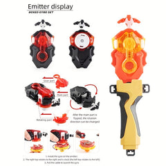 Burst Top Toy King Series B 159 Battle Top Double Pull Wire Launcher Handle