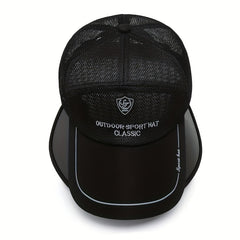 Adjustable Retractable Baseball Cap with Embroidered Letter for Outdoor Sport