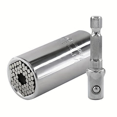 Universal Socket Sleeve Wrench Repair Tools 7 19mm Hex Shank Adapter Ratch