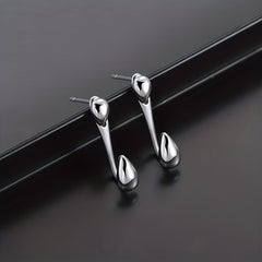 Retro Water Drop Ear Studs Men's Earrings Hip Hop Style