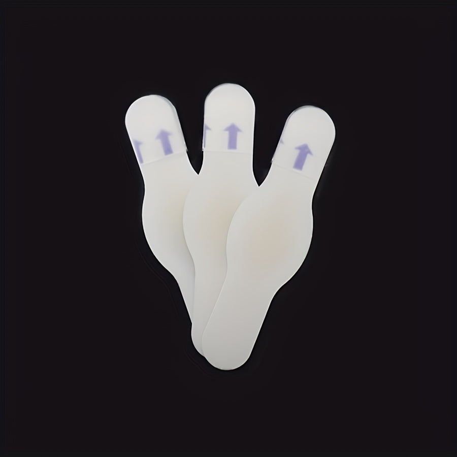 Beige Hydrogel Half Size Foot Heel Stickers Anti-Slip Wear-Resistant Waterproof