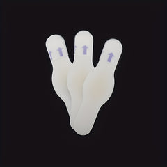 Beige Hydrogel Half Size Foot Heel Stickers Anti-Slip Wear-Resistant Waterproof
