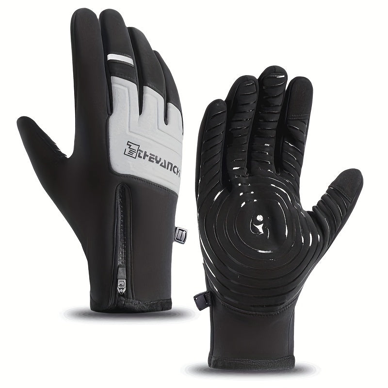 Winter Riding Gloves Men's Outdoor Gloves Non slip Thickened Warm Coldproof